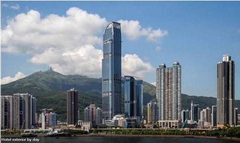 Nina Hotel Tsuen Wan West Hong Kong Luaran gambar View of the complex from Victoria Harbour